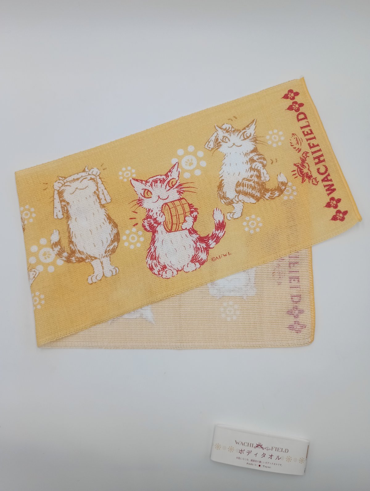 ダヤン ボディタオル おんせん 黄色 | 秀和美術本店 わちふぃーるど 取扱店