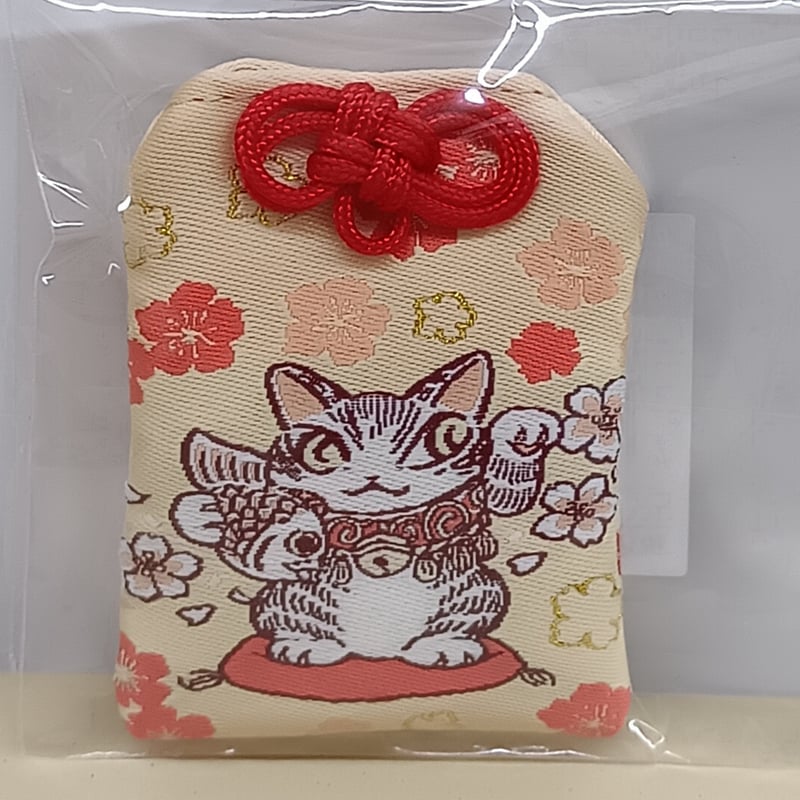 ダヤン お守り 招き猫 黄 | 秀和美術本店 わちふぃーるど 取扱店