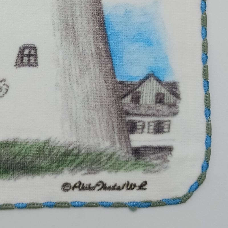 ダヤン アート 刺繍 ミニタオル 風車の前で | 秀和美術本店 わちふぃー