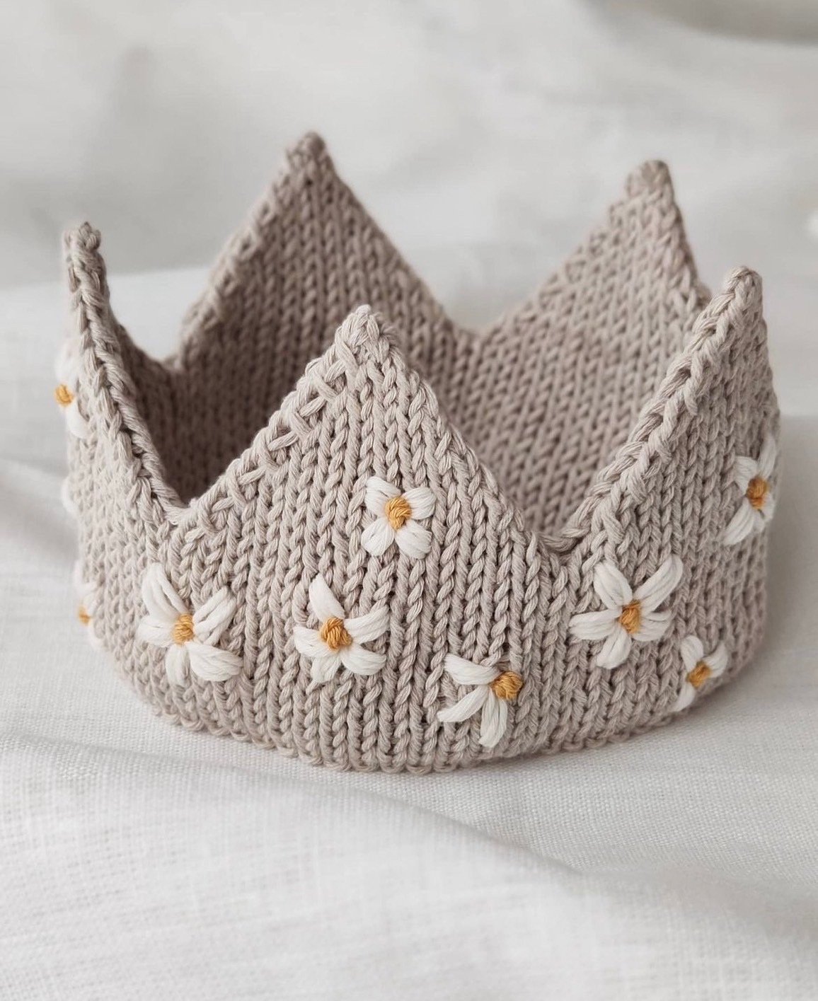 meadow flower ニットクラウン 0-2y DAISIES CROWN/Meadow Flower | etto