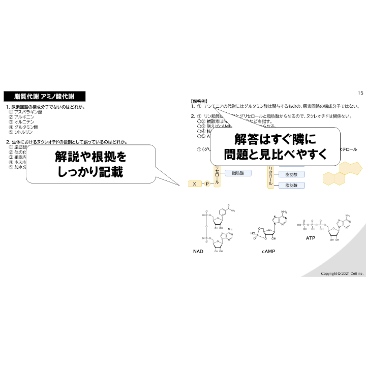 テキスト＋問題集】 生化学 2章 | 医学部学士編入塾Cell