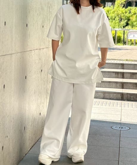 【WASHI PONCH Long Pants／Black】〈和紙ポンチ ロングパンツ〉