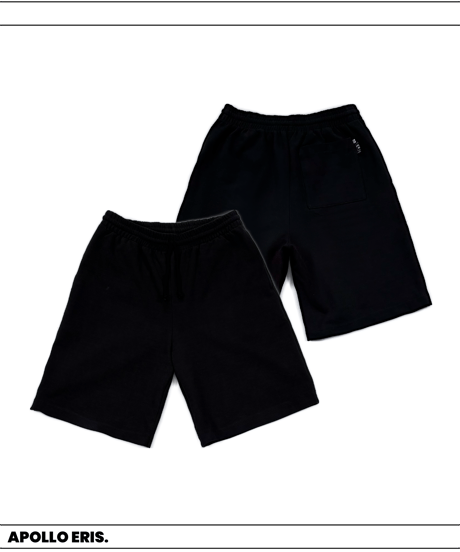 【WASHI PONCH Short Pants／Black】〈和紙ポンチ ショートパンツ〉