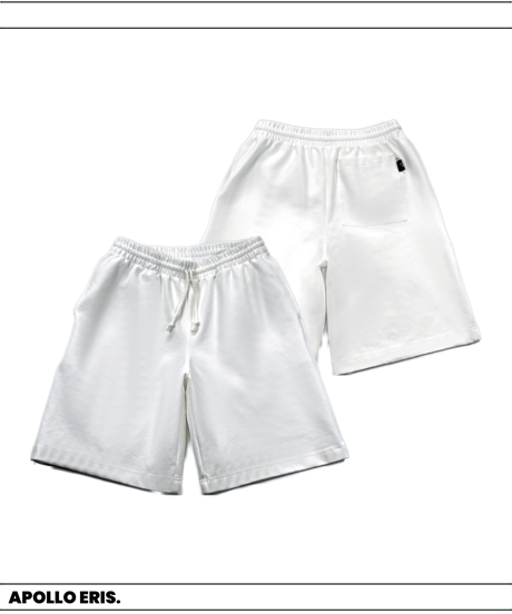 【WASHI PONCH Short Pants／White】〈和紙ポンチ ショートパンツ〉