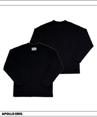 【WASHI PONCH Long Sleeve／Black】〈和紙ポンチ 長袖〉