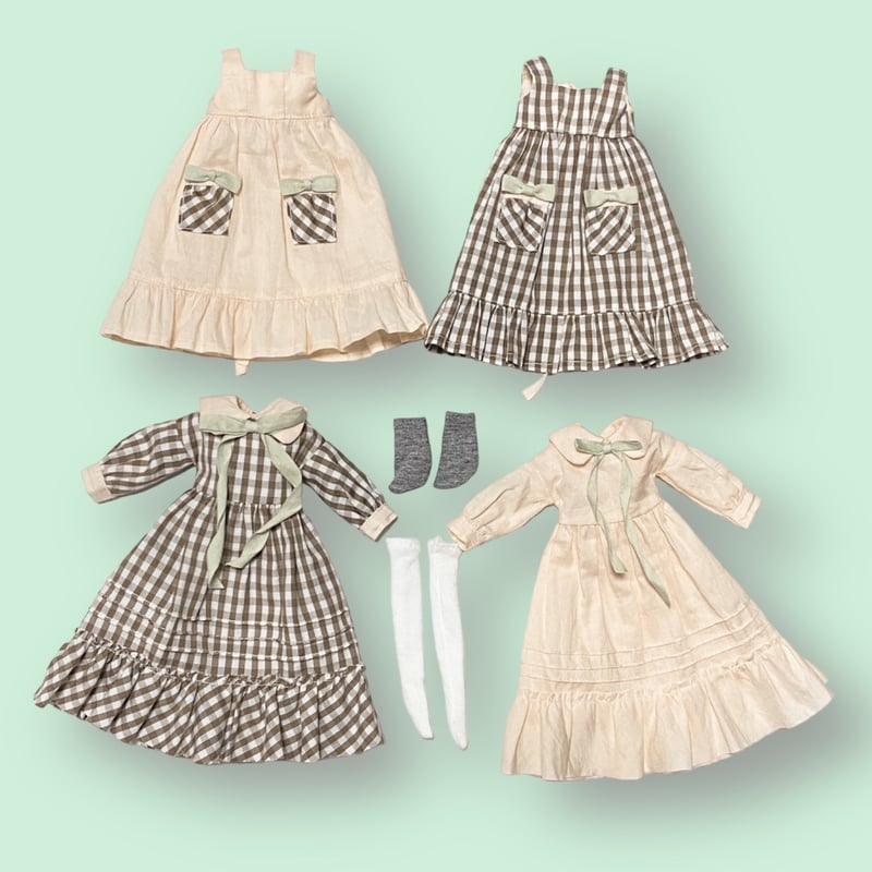 ナチュラルカントリードール服講座(道具セットなし・材料キットあり