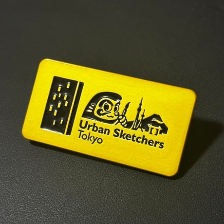 Urban Sketchers Tokyo Brass badge