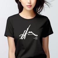 "Tokyo in One line" Black Tee