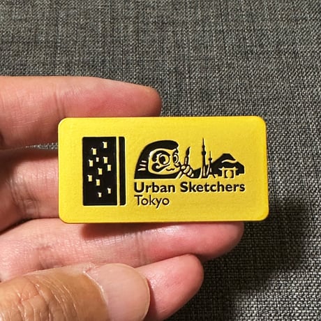 Urban Sketchers Tokyo Brass badge