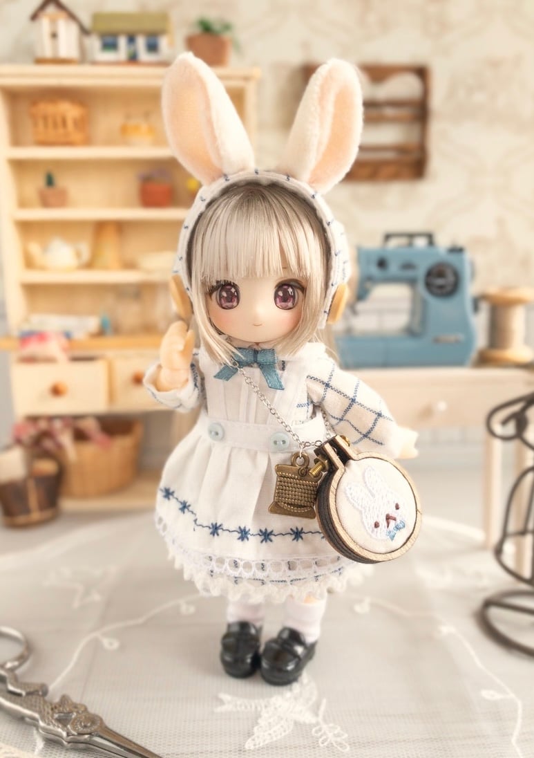 うさぎの仕立て屋（ブルー）【オビツ11/ピコニーモP】 | elmomon