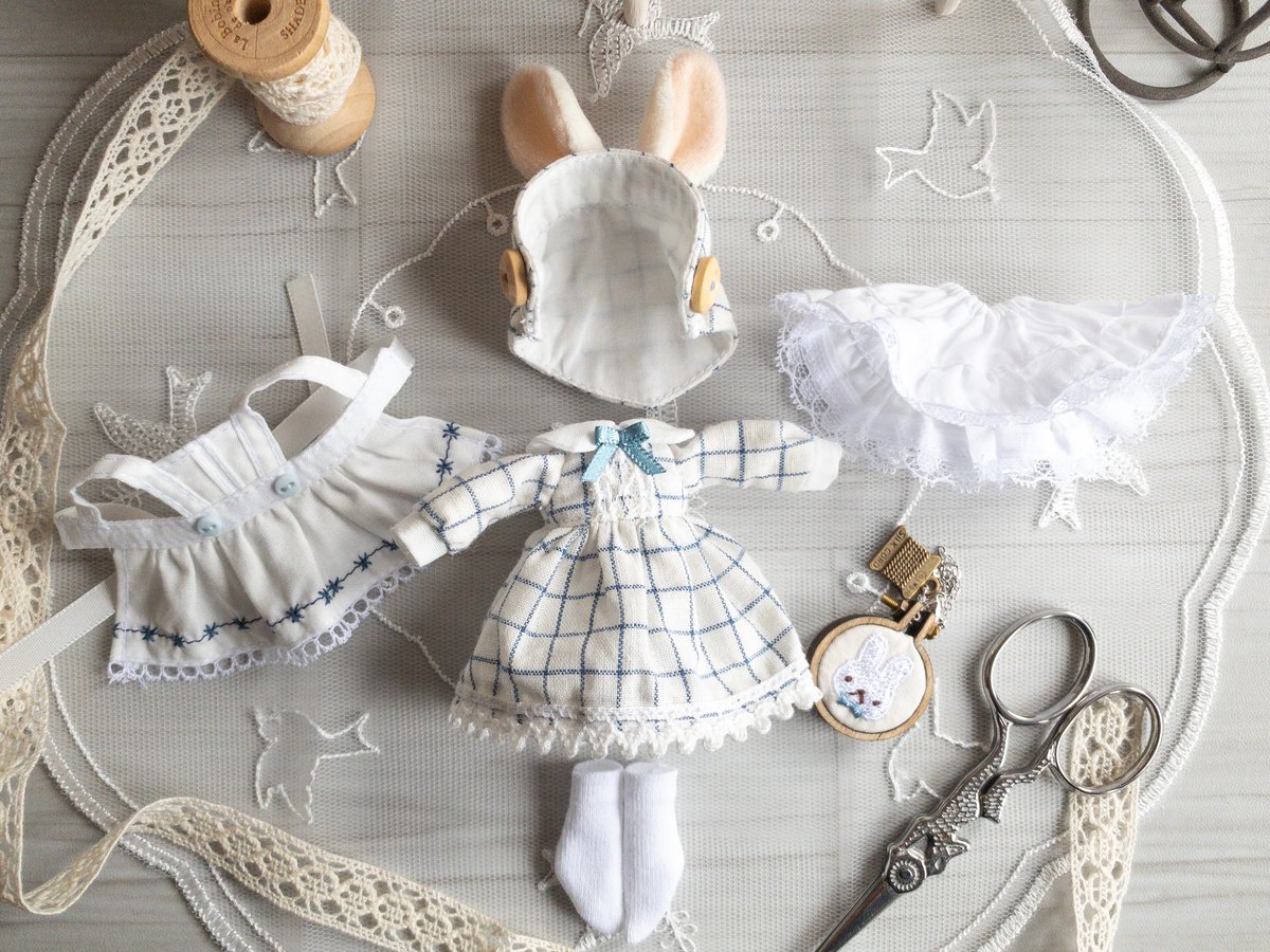 うさぎの仕立て屋（ブルー）【オビツ11/ピコニーモP】 | elmomon