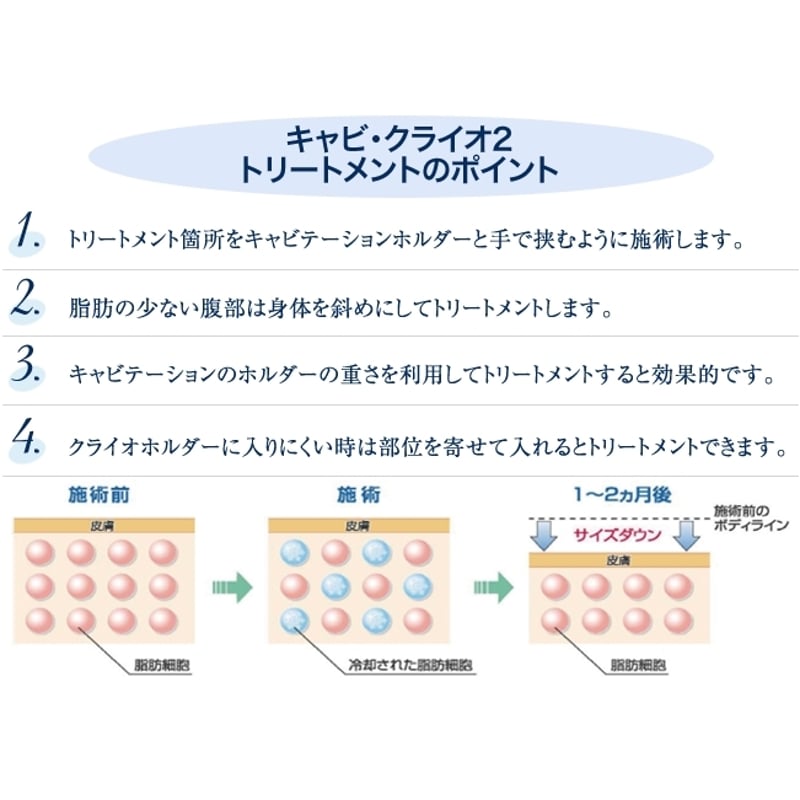 脂肪冷却  Cavi Cryo  Ⅱ  中古 中古美容機器 脂肪冷却 痩身機 キヤビクライオ2