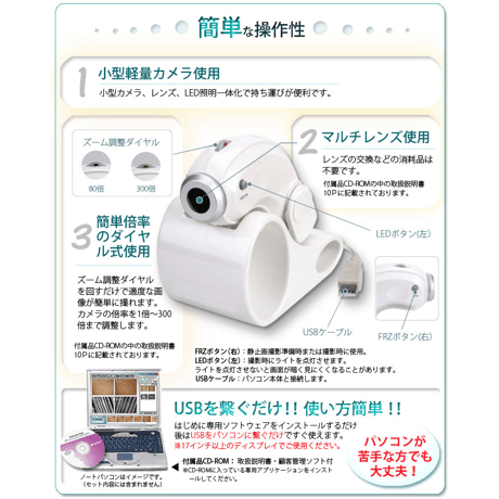 マイクロスキンスコープシステム（PC用）