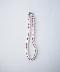 CLEAR BALL NECKLACE (RED)