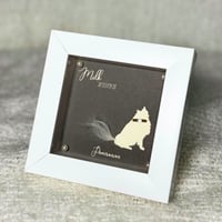 Memory Box white with pearl 【 パール付き / シルエット (ホワイト) スワロフスキー (Lサイズ) 】