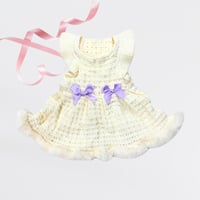 【MOCO】リボンニットワンピース (white)
