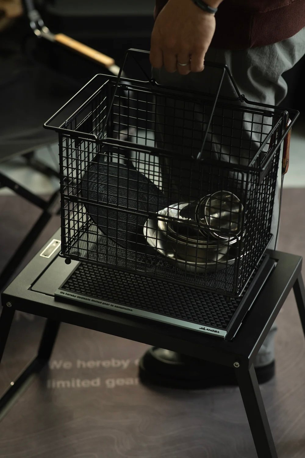 ANOBA(アノバ) フォールディングワイヤーバスケット　SとMセット ANOBA フォールディングワイヤーバスケット S | OLIVE OUTDOOR