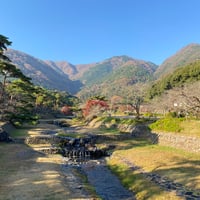紅葉に染まる山