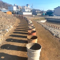 列を成す埴輪