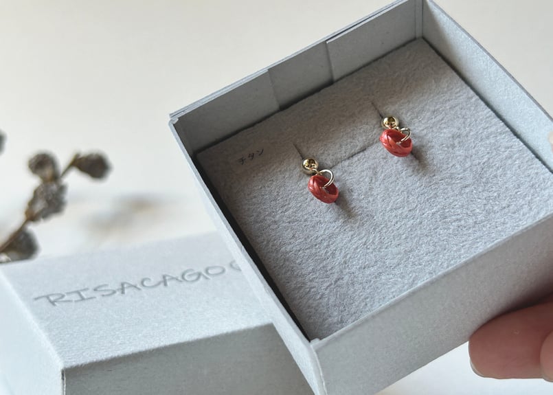竹のピアス／雫hitoshizuku ｜国産竹 × 手仕事｜竹を装う | RISACAGO