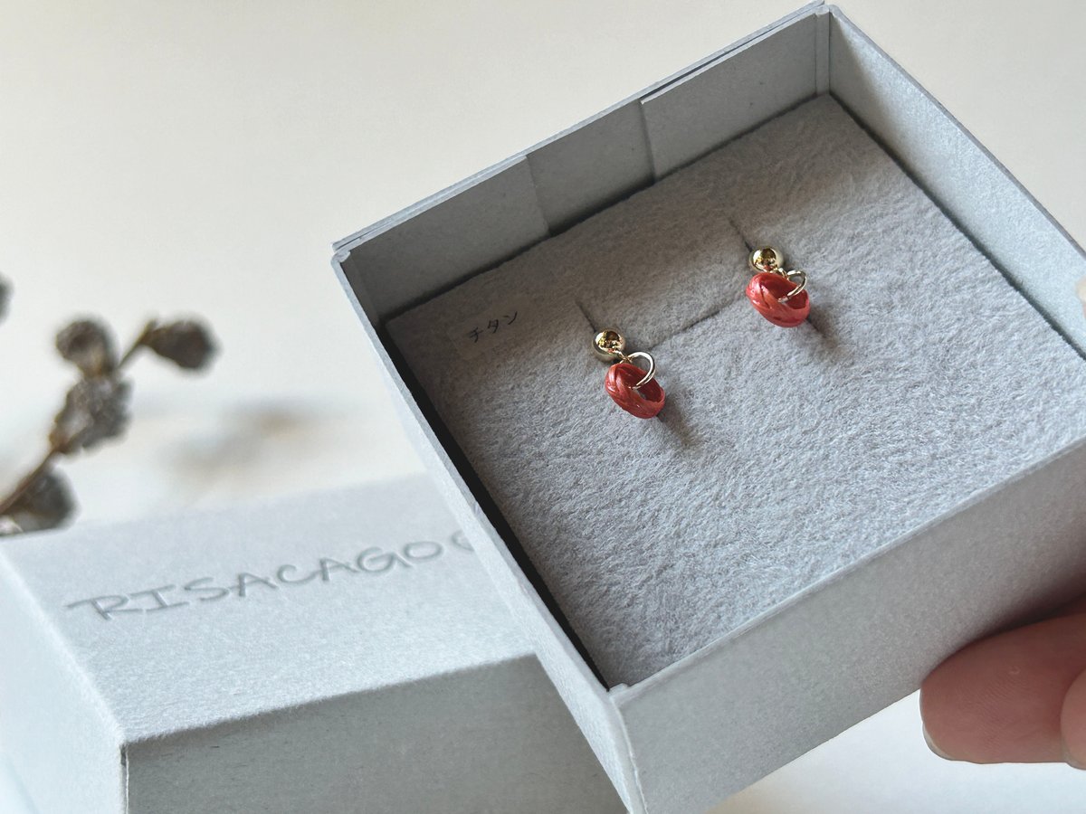 竹のピアス／雫hitoshizuku ｜国産竹 × 手仕事｜竹を装う | RISACAGO