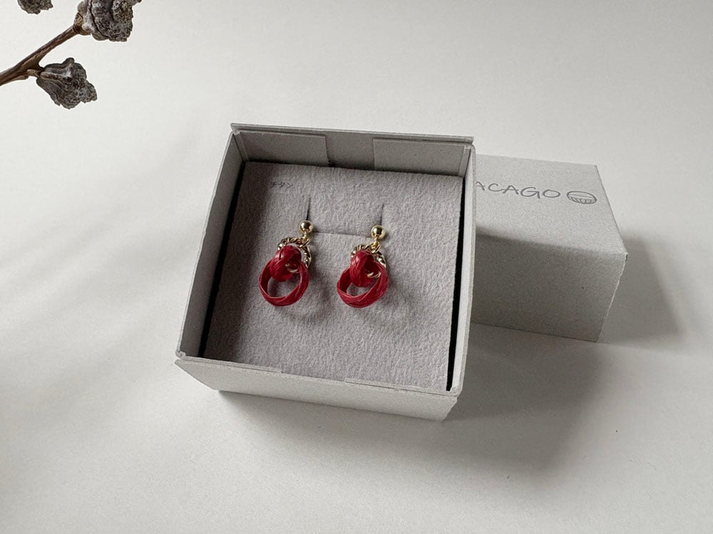 竹のピアス／重kasane ｜国産竹 × 手仕事｜竹を装う | RISACAGO/西田竹工