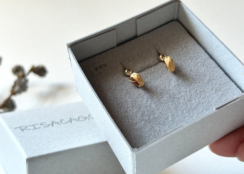 竹のピアス／雫hitoshizuku ｜国産竹 × 手仕事｜竹を装う | RISACAGO