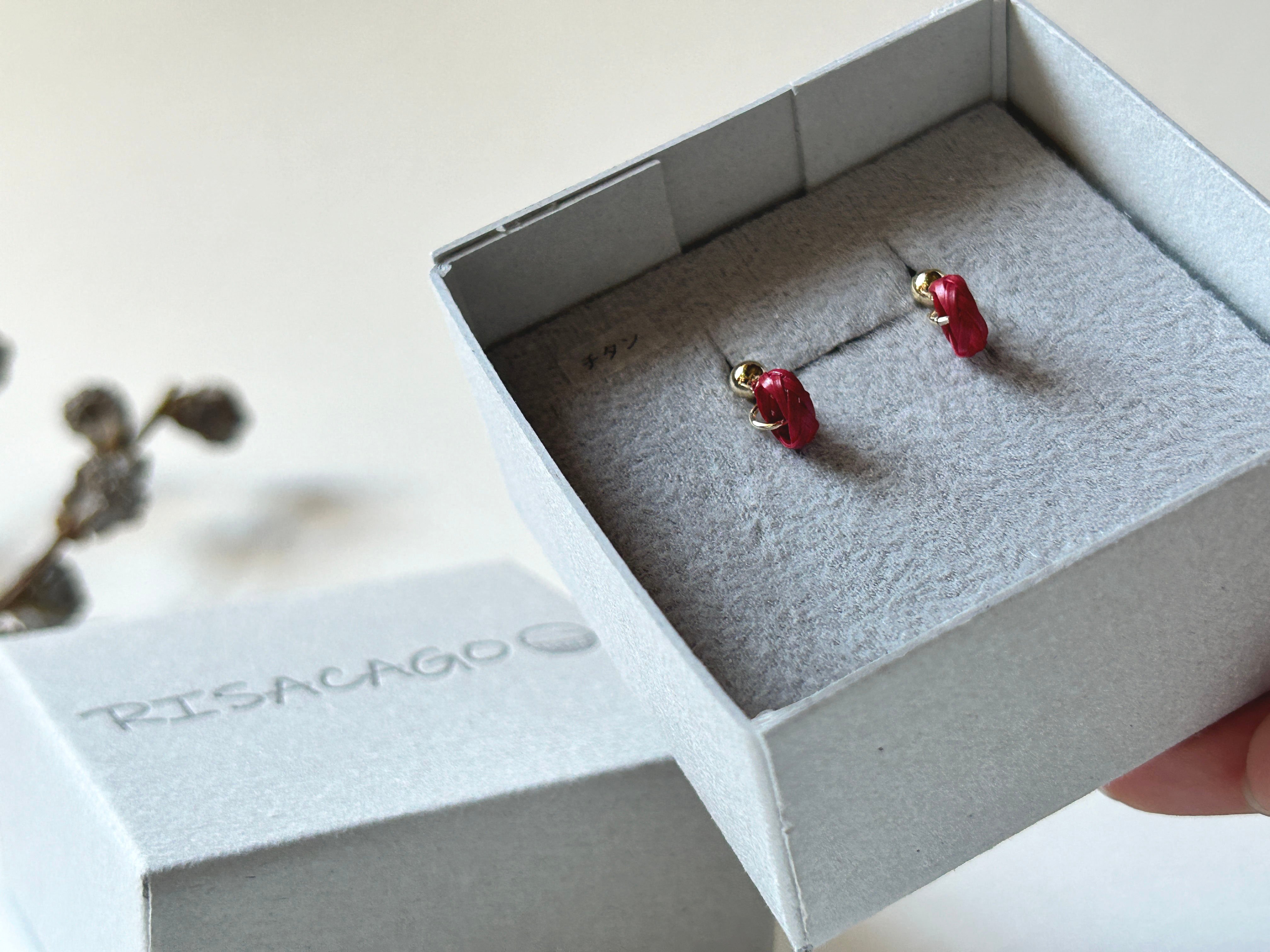 ♡ハンドメイド♡ビジューピアスorイヤリング№690 竹のピアス／雫hitoshizuku ｜国産竹 × 手仕事｜竹を装う | RISACAGO