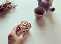 竹かご／菓子器 銘（ガラス皿付）｜国産竹 ×  手仕事｜ちょっとギフトに