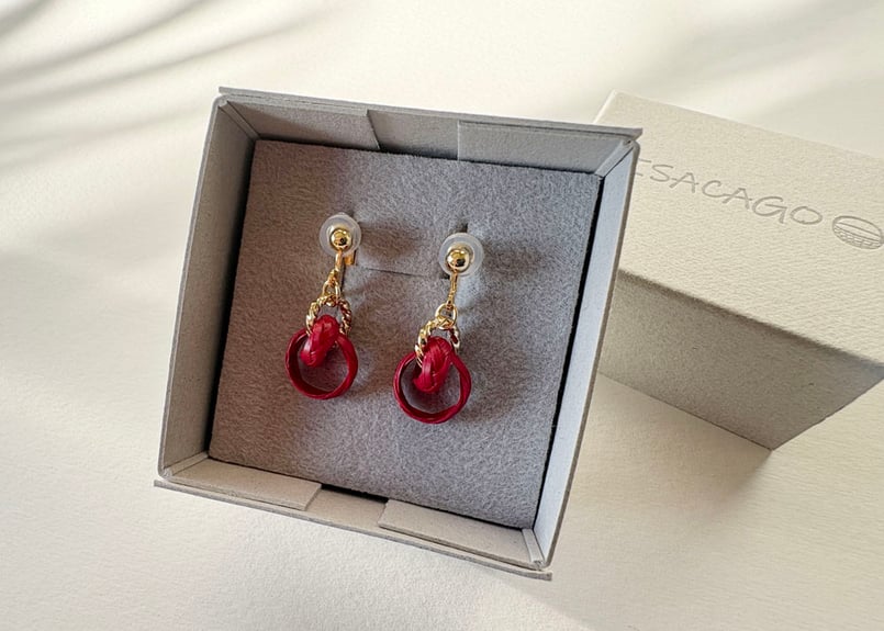 竹のイヤリング／重kasane ｜国産竹 × 手仕事｜竹を装う | RISACAGO