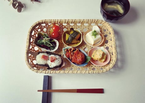 竹／八つ目トレイ 長四角｜国産竹 × 手仕事｜食卓を装う