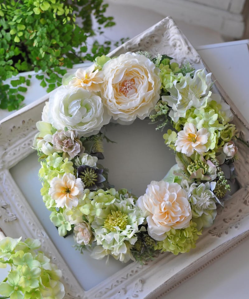 アーティフィシャルフラワーのリース Lサイズ | Florism Angelika アーティフィシャルフラワーのリース Lサイズ | Florism Angelika