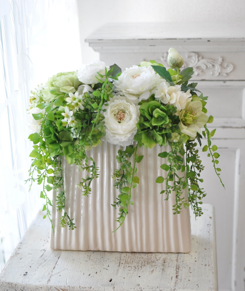 アーティフィシャルフラワーアレンジメント ╰(*´︶`*)╯♡エチュード沼津教室 光触媒アーティフィシャル