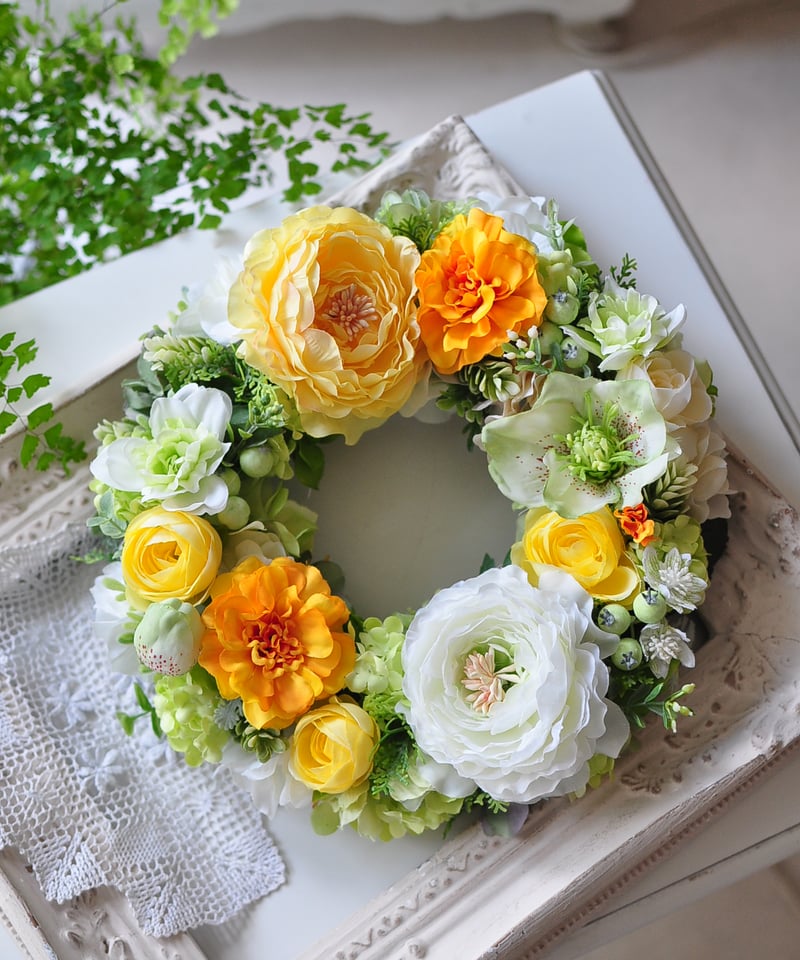 アーティフィシャルフラワーのリース Lサイズ | Florism Angelika アーティフィシャルフラワーのリース Lサイズ | Florism Angelika