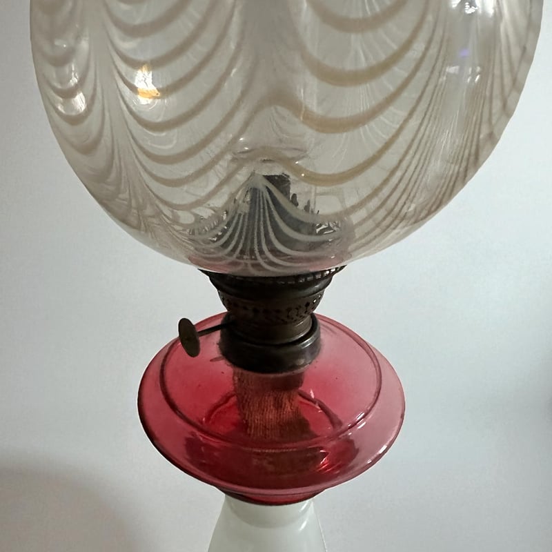 ガラス製オイルランプ 明治期 | 古物屋次元 オンラインショップ