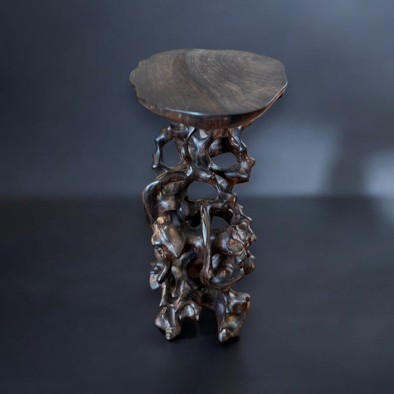 ‼️希少‼️根本、天然木、卓、飾台、花台、香炉台、日本式昭和レトロ根卓古美術明治大正 希少‼️根本、天然木、卓、飾台、花台、香炉台、日本式昭和