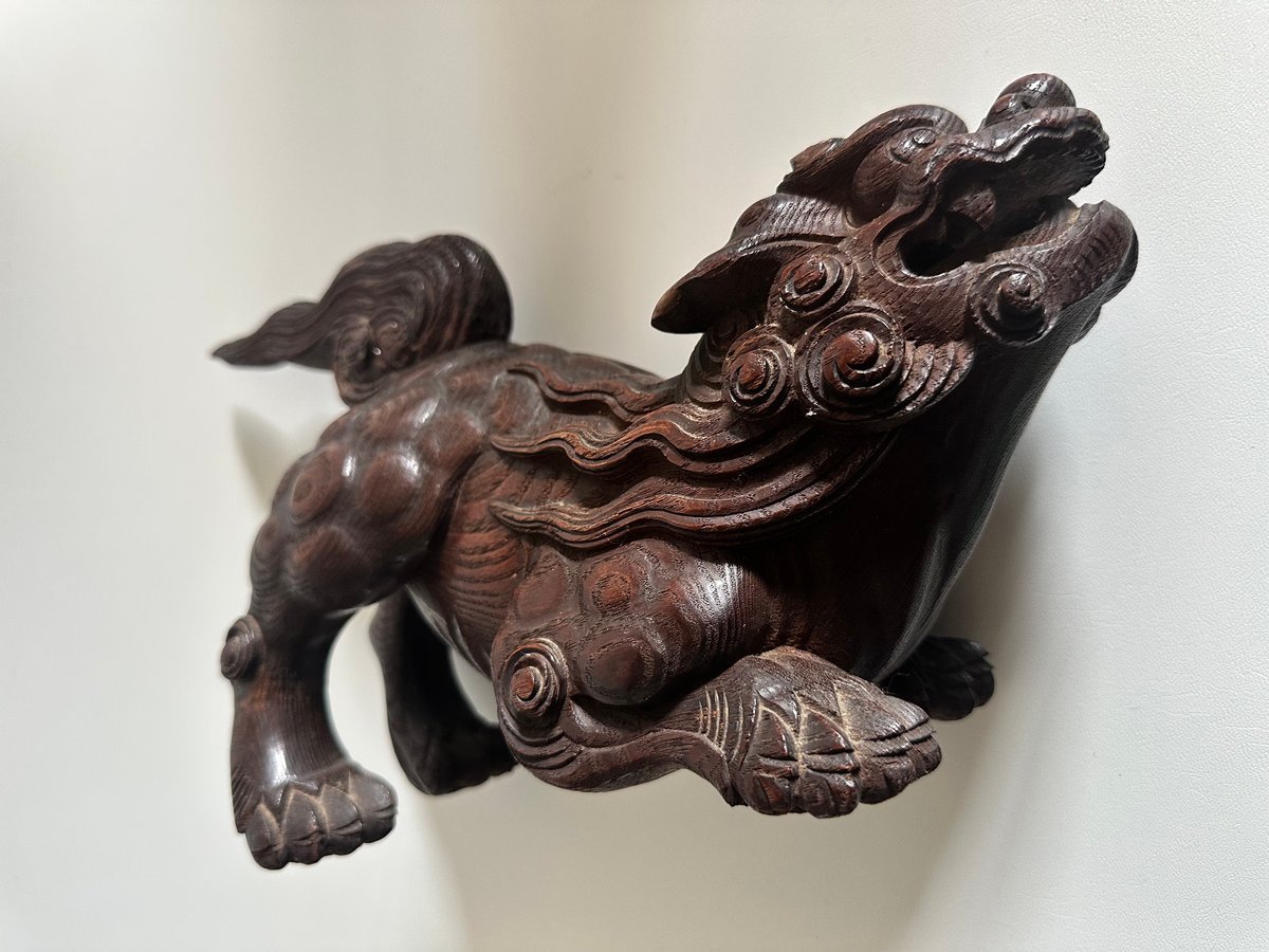 木彫獅子吼 江戸 明治期 | 古物屋次元 オンラインショップ