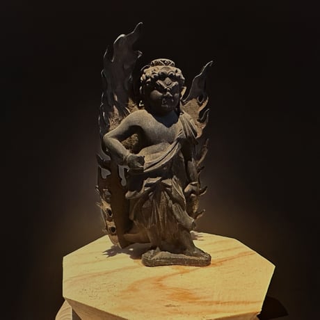 不動明王木彫と厨子