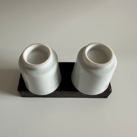 白磁湯呑、猪口 江戸幕末 明治期
