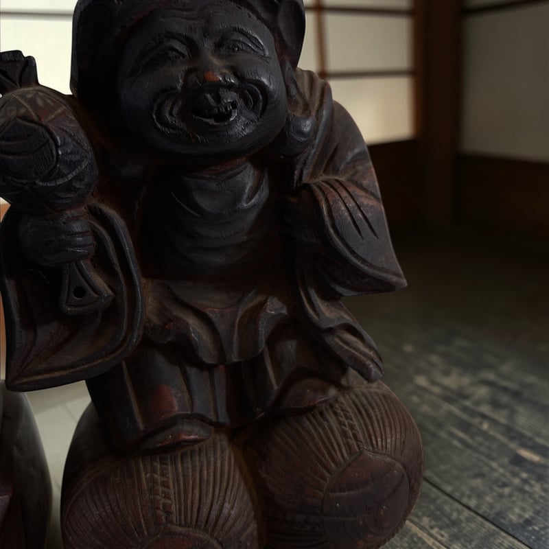 恵比寿様大黒様一対 明治〜大正期 | 古物屋次元 オンラインショップ