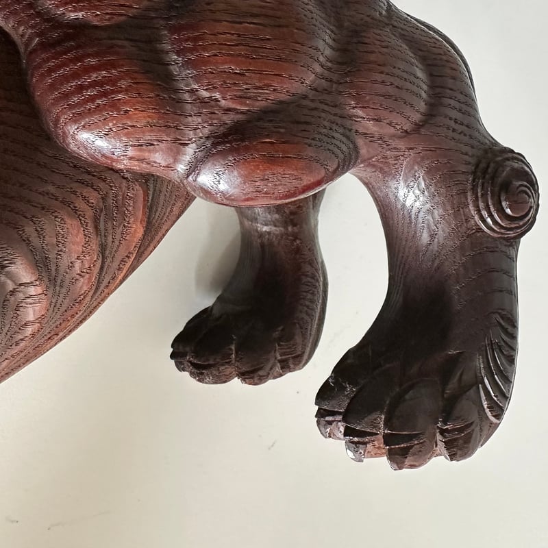 木彫獅子吼 江戸 明治期 | 古物屋次元 オンラインショップ