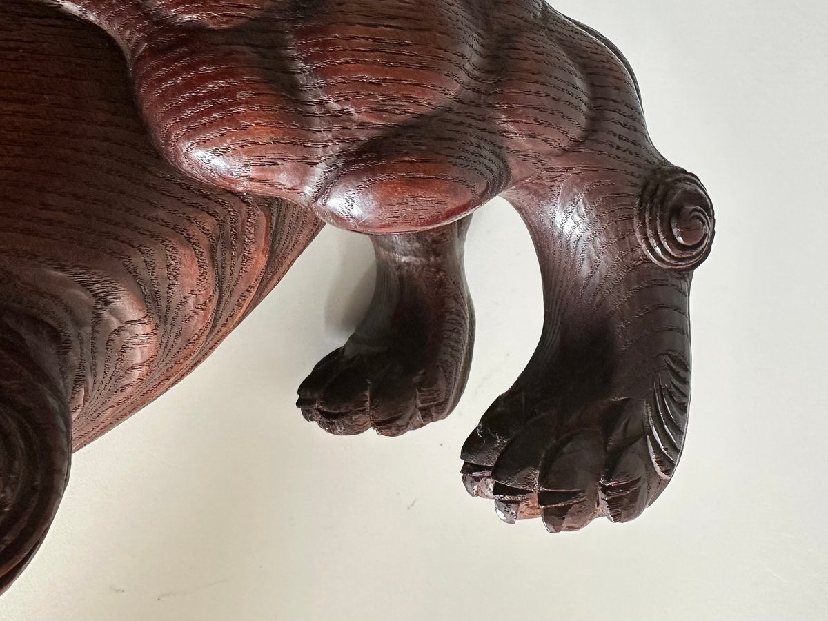 木彫獅子吼 江戸 明治期 | 古物屋次元 オンラインショップ