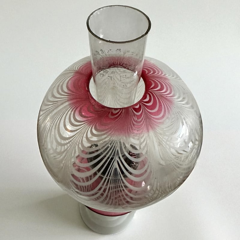 ガラス製オイルランプ 明治期 | 古物屋次元 オンラインショップ