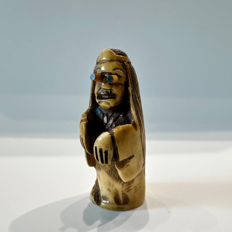 ◎古道具 庵々◎江戸-明治期 獣牙根付■提げ物山伏猟師魔除け呪物■猪牙狼牙熊牙 ◎古道具 庵々◎江戸-明治期 獣牙根付□提げ物山伏猟師魔除け