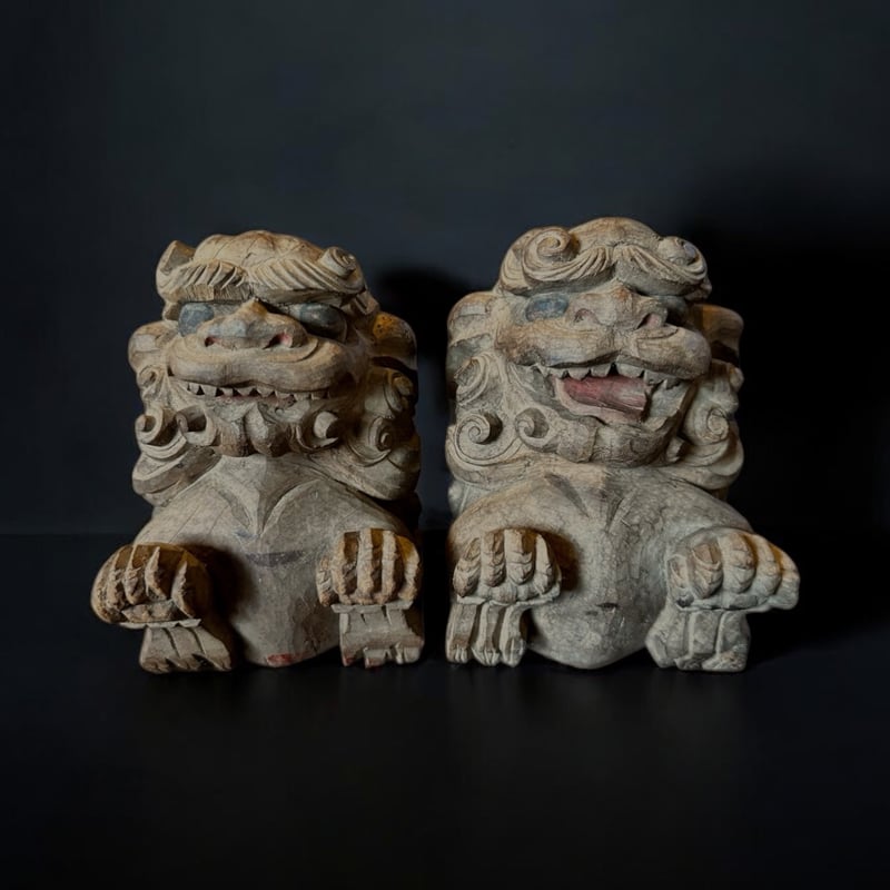 狛犬木鼻 江戸 明治期 | 古物屋次元 オンラインショップ