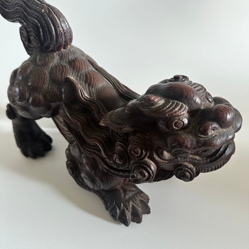 木彫獅子吼 江戸 明治期 | 古物屋次元 オンラインショップ