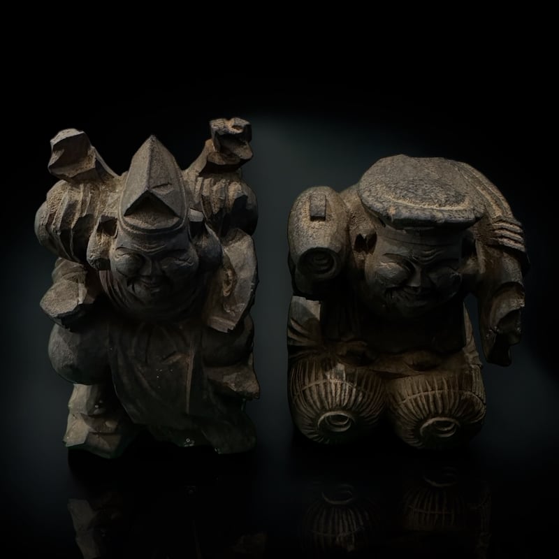 恵比寿様大黒様 木彫 江戸 明治期 | 古物屋次元 オンラインショップ 恵比寿様大黒様 木彫 江戸 明治期 | 古物屋次元 オンラインショップ