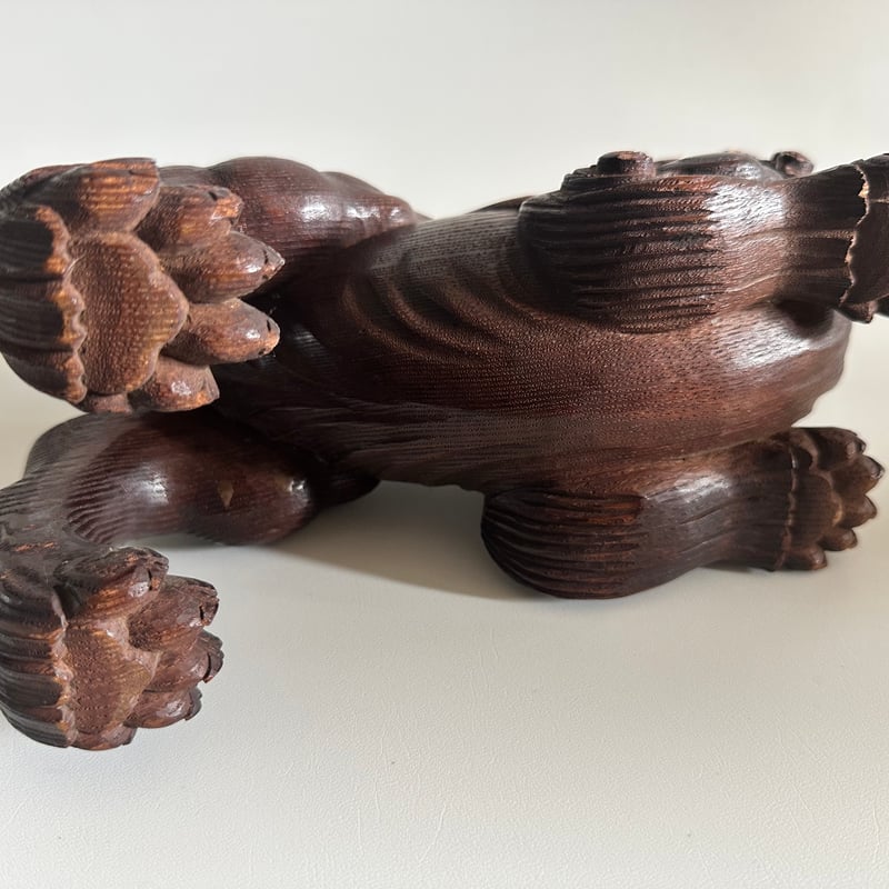 木彫獅子吼 江戸 明治期 | 古物屋次元 オンラインショップ