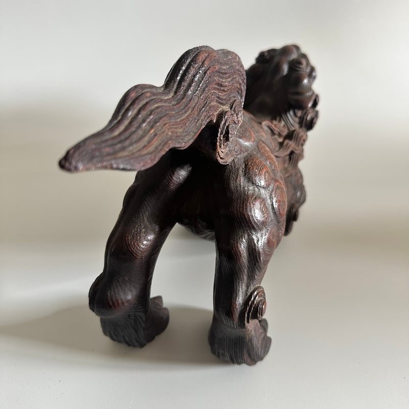木彫の獅子 アンティーク 木彫獅子吼 江戸 明治期 | 古物屋次元 オンラインショップ
