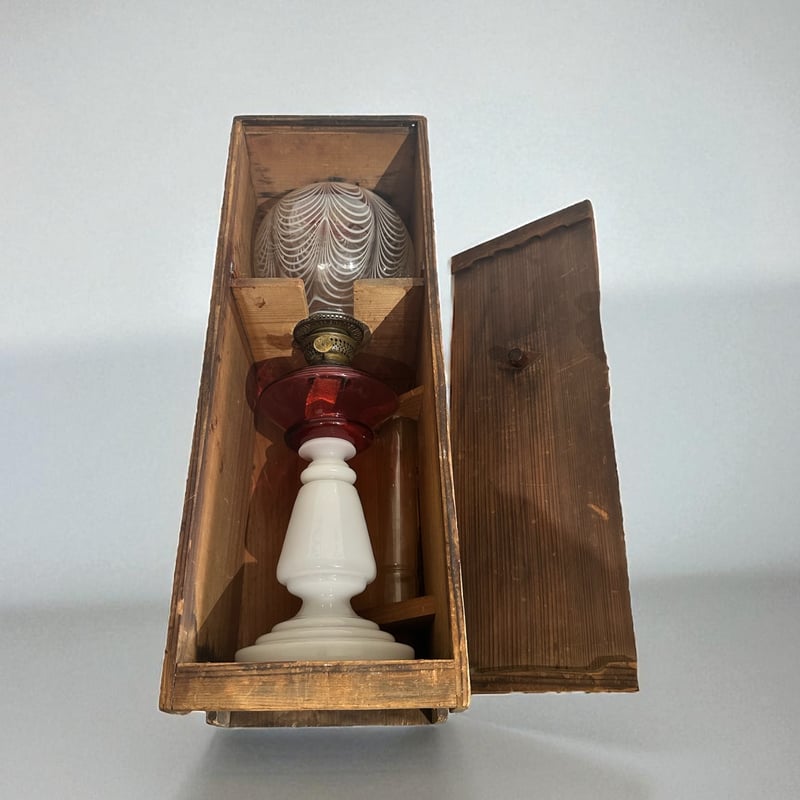 ガラス製オイルランプ 明治期 | 古物屋次元 オンラインショップ